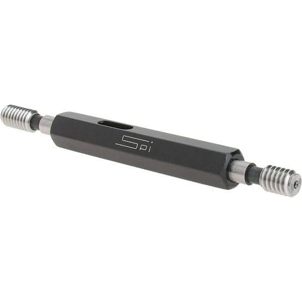 SPI - #12-24, Class 2B, Double End Plug Thread Go/No Go Gage - Steel, Size 0 Handle Included - Eagle Tool & Supply