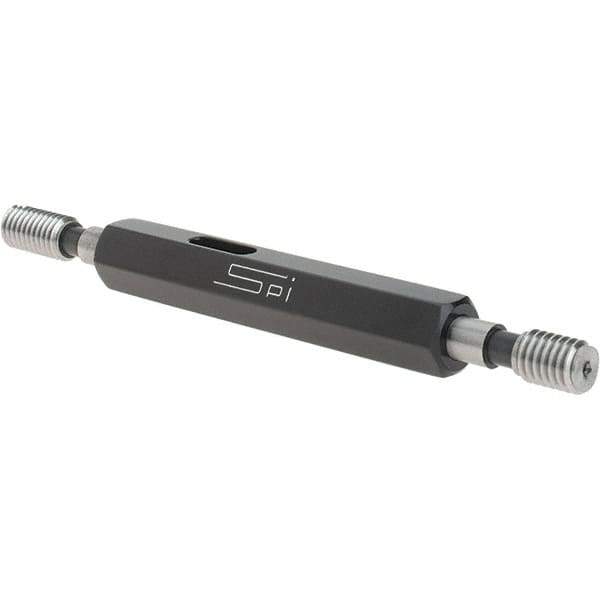 SPI - #12-28, Class 2B, Double End Plug Thread Go/No Go Gage - Steel, Size 0 Handle Included - Eagle Tool & Supply