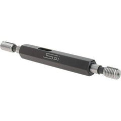 SPI - #12-28, Class 2B, Double End Plug Thread Go/No Go Gage - Steel, Size 0 Handle Included - Eagle Tool & Supply