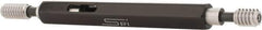 SPI - 1/4-20, Class 2B, Double End Plug Thread Go/No Go Gage - Steel, Size 1 Handle Included - Eagle Tool & Supply