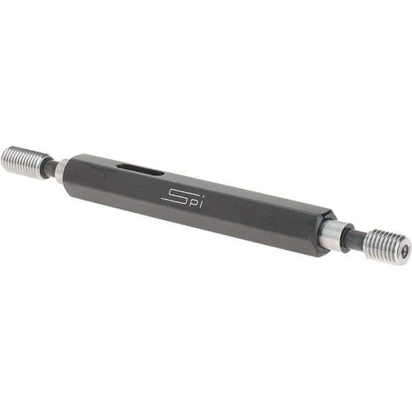 SPI - 1/4-28, Class 3B, Double End Plug Thread Go/No Go Gage - Steel, Size 1 Handle Included - Eagle Tool & Supply
