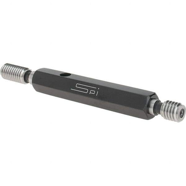 SPI - 3/8-16, Class 2B, Double End Plug Thread Go/No Go Gage - Steel, Size 2 Handle Included - Eagle Tool & Supply