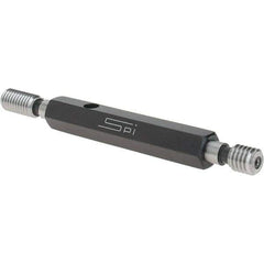 SPI - 3/8-16, Class 3B, Double End Plug Thread Go/No Go Gage - Steel, Size 2 Handle Included - Eagle Tool & Supply