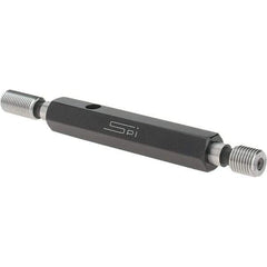 SPI - 3/8-24, Class 2B, Double End Plug Thread Go/No Go Gage - Steel, Size 2 Handle Included - Eagle Tool & Supply