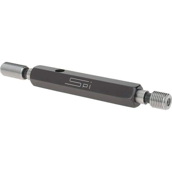 SPI - 3/8-24, Class 3B, Double End Plug Thread Go/No Go Gage - Steel, Size 2 Handle Included - Eagle Tool & Supply
