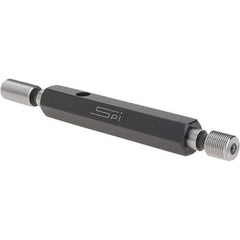 SPI - 3/8-32, Class 3B, Double End Plug Thread Go/No Go Gage - Steel, Size 2 Handle Included - Eagle Tool & Supply