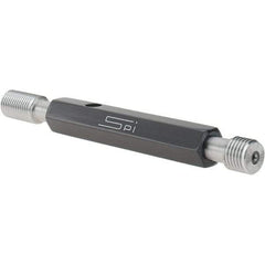 SPI - 7/16-20, Class 2B, Double End Plug Thread Go/No Go Gage - Steel, Size 2 Handle Included - Eagle Tool & Supply