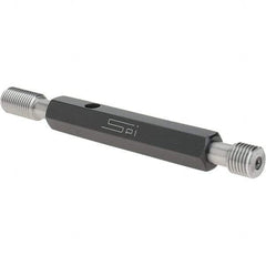 SPI - 7/16-20, Class 3B, Double End Plug Thread Go/No Go Gage - Steel, Size 2 Handle Included - Eagle Tool & Supply