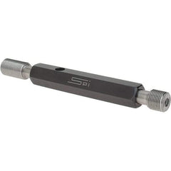 SPI - 7/16-28, Class 2B, Double End Plug Thread Go/No Go Gage - Steel, Size 2 Handle Included - Eagle Tool & Supply