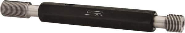 SPI - 7/16-28, Class 3B, Double End Plug Thread Go/No Go Gage - Steel, Size 2 Handle Included - Eagle Tool & Supply