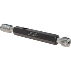 SPI - 1/2-20, Class 3B, Double End Plug Thread Go/No Go Gage - Steel, Size 2 Handle Included - Eagle Tool & Supply