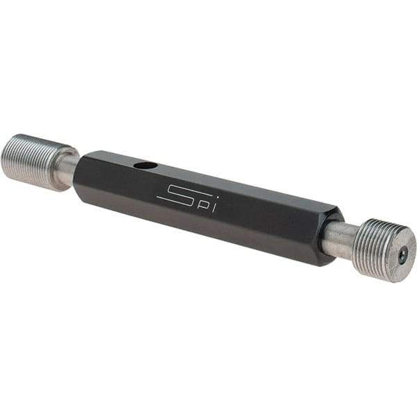 SPI - 1/2-28, Class 2B, Double End Plug Thread Go/No Go Gage - Steel, Size 2 Handle Included - Eagle Tool & Supply