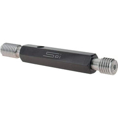 SPI - 9/16-12, Class 2B, Double End Plug Thread Go/No Go Gage - Steel, Size 3 Handle Included - Eagle Tool & Supply