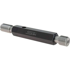 SPI - 9/16-18, Class 3B, Double End Plug Thread Go/No Go Gage - Steel, Size 3 Handle Included - Eagle Tool & Supply