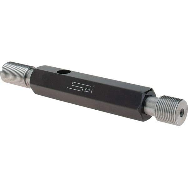 SPI - 9/16-24, Class 3B, Double End Plug Thread Go/No Go Gage - Steel, Size 3 Handle Included - Eagle Tool & Supply