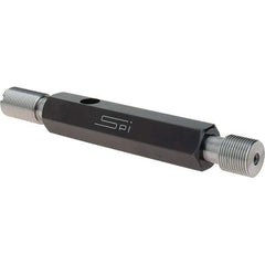 SPI - 9/16-24, Class 3B, Double End Plug Thread Go/No Go Gage - Steel, Size 3 Handle Included - Eagle Tool & Supply