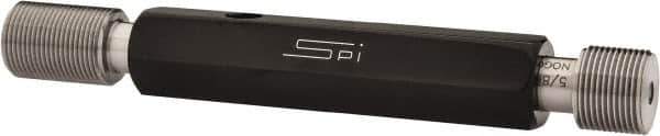 SPI - 5/8-24, Class 2B, Double End Plug Thread Go/No Go Gage - Steel, Size 3 Handle Included - Eagle Tool & Supply