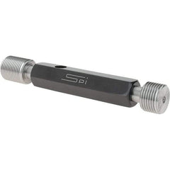SPI - 3/4-16, Class 2B, Double End Plug Thread Go/No Go Gage - Steel, Size 3 Handle Included - Eagle Tool & Supply