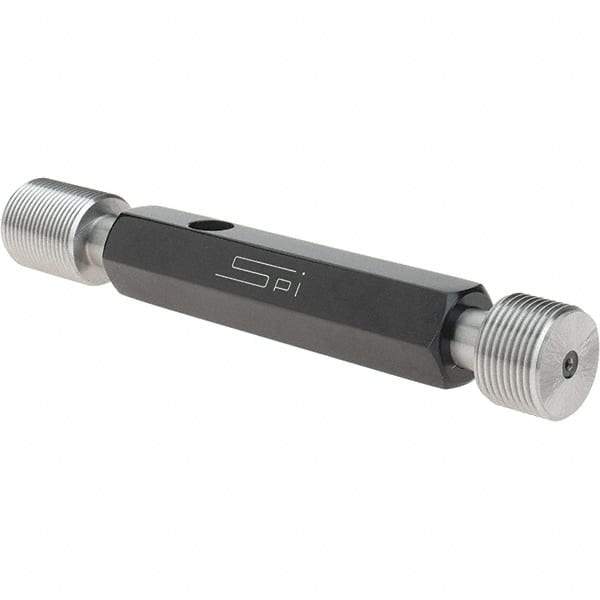 SPI - 3/4-20, Class 2B, Double End Plug Thread Go/No Go Gage - Steel, Size 3 Handle Included - Eagle Tool & Supply