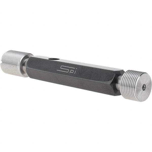 SPI - 3/4-20, Class 3B, Double End Plug Thread Go/No Go Gage - Steel, Size 3 Handle Included - Eagle Tool & Supply