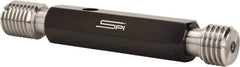 SPI - 7/8-9, Class 2B, Double End Plug Thread Go/No Go Gage - Steel, Size 4 Handle Included - Eagle Tool & Supply