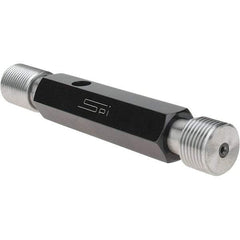 SPI - 7/8-14, Class 3B, Double End Plug Thread Go/No Go Gage - Steel, Size 4 Handle Included - Eagle Tool & Supply