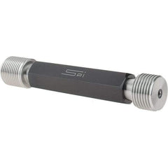 SPI - 1-12, Class 3B, Double End Plug Thread Go/No Go Gage - Steel, Size 4 Handle Included - Eagle Tool & Supply