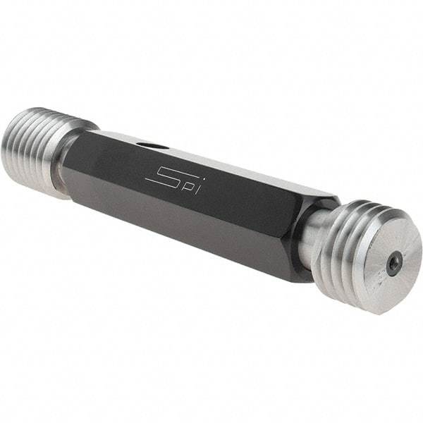 SPI - 1-8, Class 3B, Double End Plug Thread Go/No Go Gage - Steel, Size 4 Handle Included - Eagle Tool & Supply