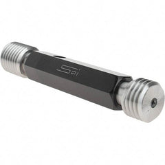SPI - 1-8, Class 3B, Double End Plug Thread Go/No Go Gage - Steel, Size 4 Handle Included - Eagle Tool & Supply