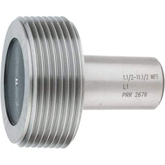 SPI - 1-1/2 - 11-1/2 Single End Tapered Plug Pipe Thread Gage - Handle Size 5, Handle Not Included, NPT-L1 Tolerance, NIST Traceability Certification Included - Eagle Tool & Supply