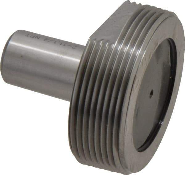 SPI - 2 - 11-1/2 Single End Tapered Plug Pipe Thread Gage - Handle Size 5, Handle Not Included, NPT-L1 Tolerance, NIST Traceability Certification Included - Eagle Tool & Supply