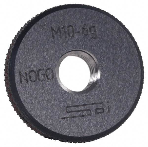 SPI - M39x3 No Go Single Ring Thread Gage - Class 6G, Oil Hardened Nonshrinking Steel (OHNS), NPL Traceability Certification Included - Eagle Tool & Supply