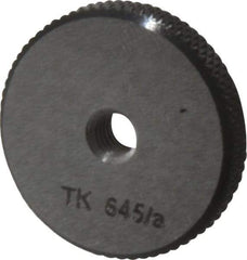 SPI - M4.5x0.75 No Go Single Ring Thread Gage - Class 6G, Oil Hardened Nonshrinking Steel (OHNS), NPL Traceability Certification Included - Eagle Tool & Supply