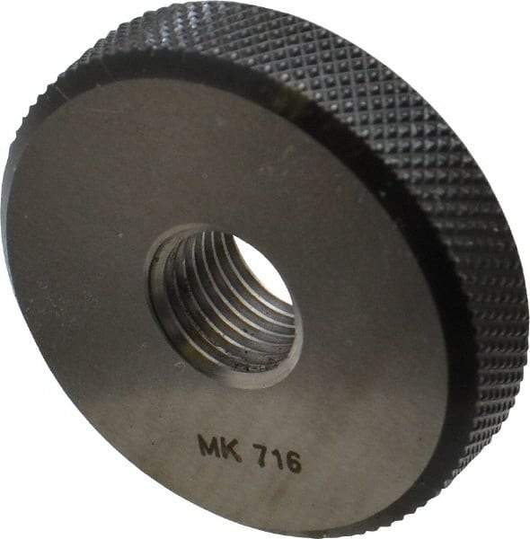 SPI - M12x1.25 Go Single Ring Thread Gage - Class 6G, Oil Hardened Nonshrinking Steel (OHNS), NPL Traceability Certification Included - Eagle Tool & Supply
