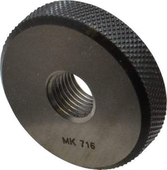 SPI - M12x1.25 Go Single Ring Thread Gage - Class 6G, Oil Hardened Nonshrinking Steel (OHNS), NPL Traceability Certification Included - Eagle Tool & Supply