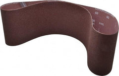 Norton - 6" Wide x 48" OAL, 60 Grit, Aluminum Oxide Abrasive Belt - Aluminum Oxide, Medium, Coated - Eagle Tool & Supply