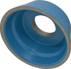 Norton - 3-3/4" Diam, 1-1/4" Hole Size, 1-1/2" Overall Thickness, 150 Grit, Type 11 Tool & Cutter Grinding Wheel - Very Fine Grade, Diamond, R Hardness, Resinoid Bond - Eagle Tool & Supply
