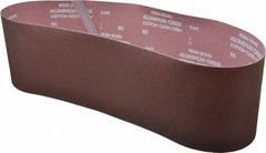 Norton - 6" Wide x 48" OAL, 80 Grit, Aluminum Oxide Abrasive Belt - Aluminum Oxide, Medium, Coated - Eagle Tool & Supply