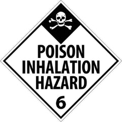 NMC - 10-3/4" Wide x 10-3/4" High, Rigid Plastic Placard - Black on White, UV Resistant, Chemical Resistant, Graffiti Proof - Eagle Tool & Supply