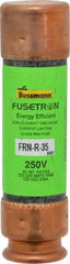 Cooper Bussmann - 125 VDC, 250 VAC, 35 Amp, Time Delay General Purpose Fuse - Fuse Holder Mount, 76.2mm OAL, 20 at DC, 200 (RMS) kA Rating, 13/16" Diam - Eagle Tool & Supply