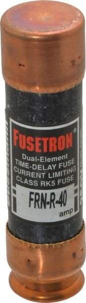 Cooper Bussmann - 125 VDC, 250 VAC, 40 Amp, Time Delay General Purpose Fuse - Fuse Holder Mount, 76.2mm OAL, 20 at DC, 200 (RMS) kA Rating, 13/16" Diam - Eagle Tool & Supply