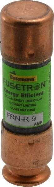 Cooper Bussmann - 125 VDC, 250 VAC, 9 Amp, Time Delay General Purpose Fuse - Fuse Holder Mount, 50.8mm OAL, 20 at DC, 200 (RMS) kA Rating, 9/16" Diam - Eagle Tool & Supply