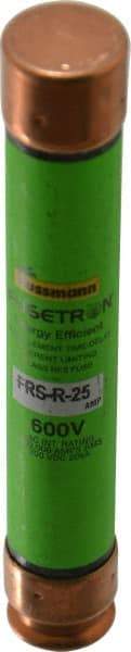 Cooper Bussmann - 300 VDC, 600 VAC, 25 Amp, Time Delay General Purpose Fuse - Fuse Holder Mount, 127mm OAL, 20 at DC, 200 (RMS) kA Rating, 13/16" Diam - Eagle Tool & Supply