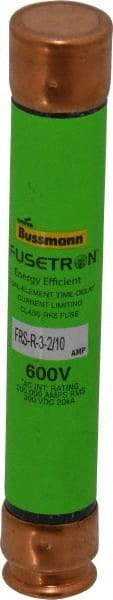 Cooper Bussmann - 300 VDC, 600 VAC, 3.2 Amp, Time Delay General Purpose Fuse - Fuse Holder Mount, 127mm OAL, 20 at DC, 200 (RMS) kA Rating, 13/16" Diam - Eagle Tool & Supply