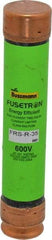 Cooper Bussmann - 250 VDC, 600 VAC, 35 Amp, Time Delay General Purpose Fuse - Fuse Holder Mount, 5-1/2" OAL, 20 at DC, 200 (RMS) kA Rating, 1-1/16" Diam - Eagle Tool & Supply