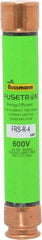 Cooper Bussmann - 300 VDC, 600 VAC, 4 Amp, Time Delay General Purpose Fuse - Fuse Holder Mount, 127mm OAL, 20 at DC, 200 (RMS) kA Rating, 13/16" Diam - Eagle Tool & Supply