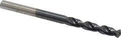 Cleveland - #24 135° Parabolic Flute Cobalt Screw Machine Drill Bit - TiAlN Finish, Right Hand Cut, 1" Flute Length, 2-1/16" OAL, Split Point, Straight Shank - Eagle Tool & Supply
