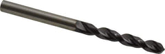 Cleveland - #26 135° Parabolic Flute Cobalt Screw Machine Drill Bit - TiAlN Finish, Right Hand Cut, 1" Flute Length, 2-1/16" OAL, Split Point, Straight Shank - Eagle Tool & Supply