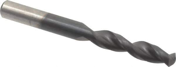 Cleveland - 0.29" 135° Parabolic Flute Cobalt Screw Machine Drill Bit - TiAlN Finish, Right Hand Cut, 1-9/16" Flute Length, 2-3/4" OAL, Split Point, Straight Shank - Eagle Tool & Supply