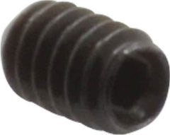 Camcar - #2-56 UNC, 1/8" OAL, Cup Point Set Screw - Grade ASTM F912 Steel, 0.035" Key - Eagle Tool & Supply
